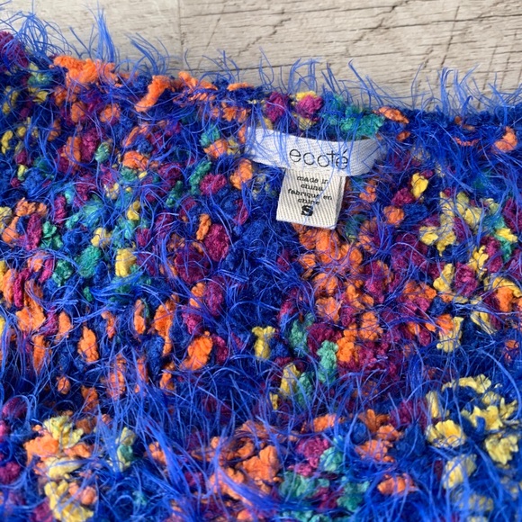 UO Ecote Fuzzy Confetti Shag Sweater - Picture 6 of 7